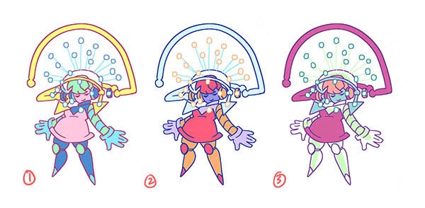 short point cloud girl concept